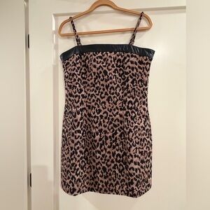 BlueBlush Mini Leopard Print Dress